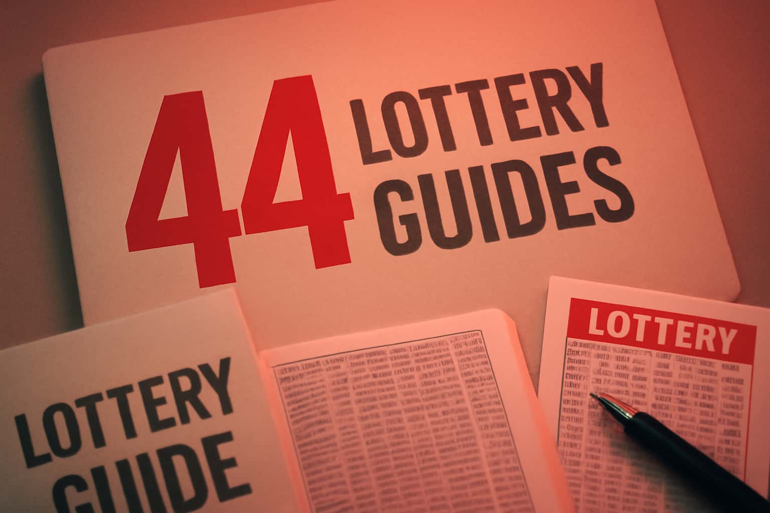 Informative visual representation of 44 Lottery Guides.