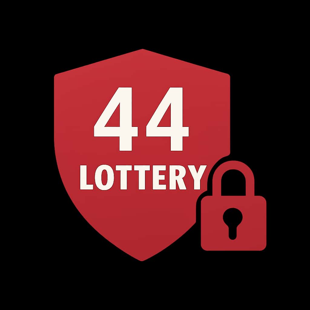A badge symbolizing security measures for 44 Lottery, emphasizing user account protection.