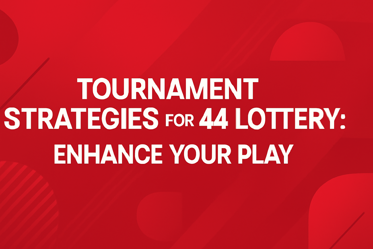Informative scene related to enhancing your experience with the 44 Lottery platform.
