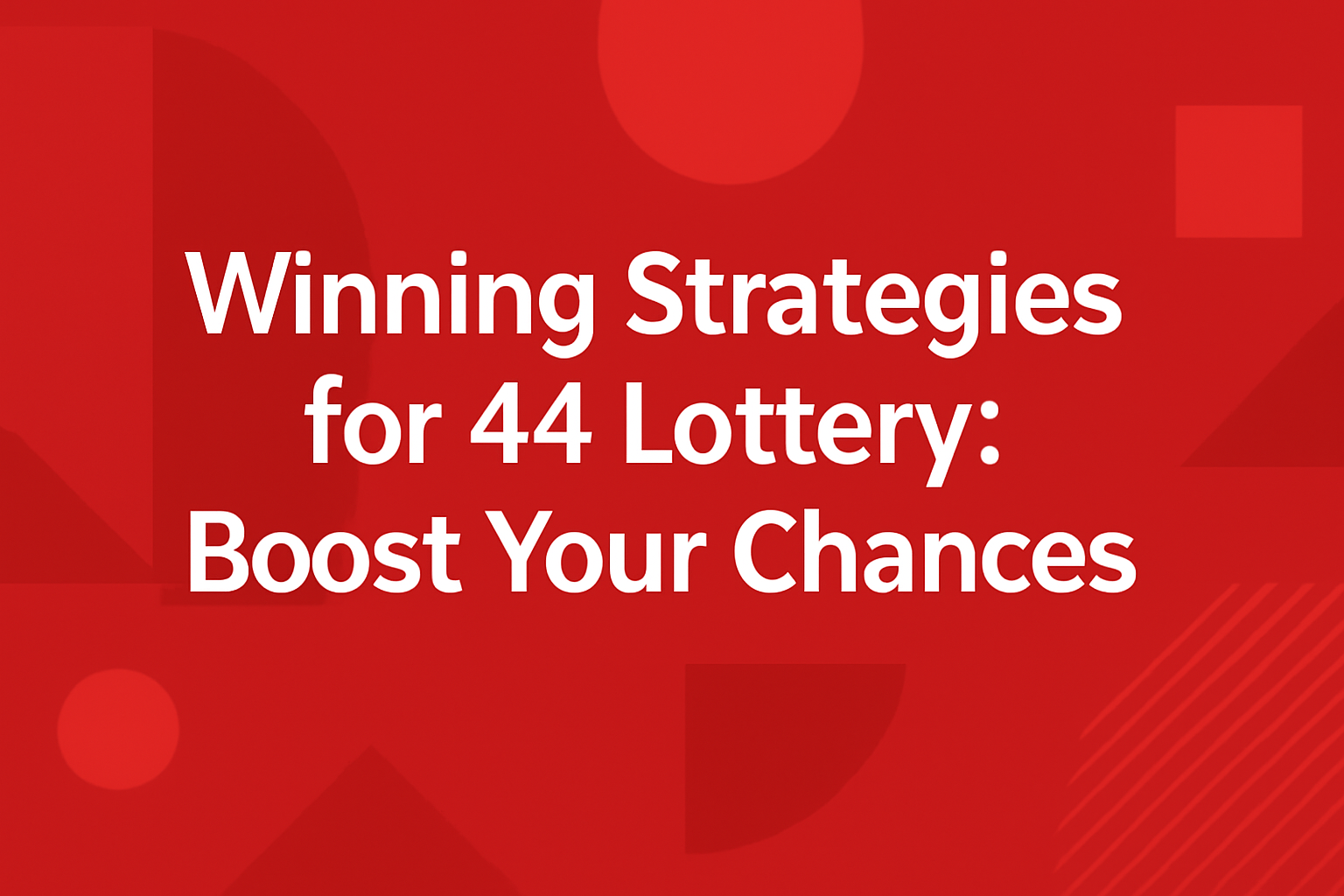 A visual representation of the advantages of having a 44 Lottery account.