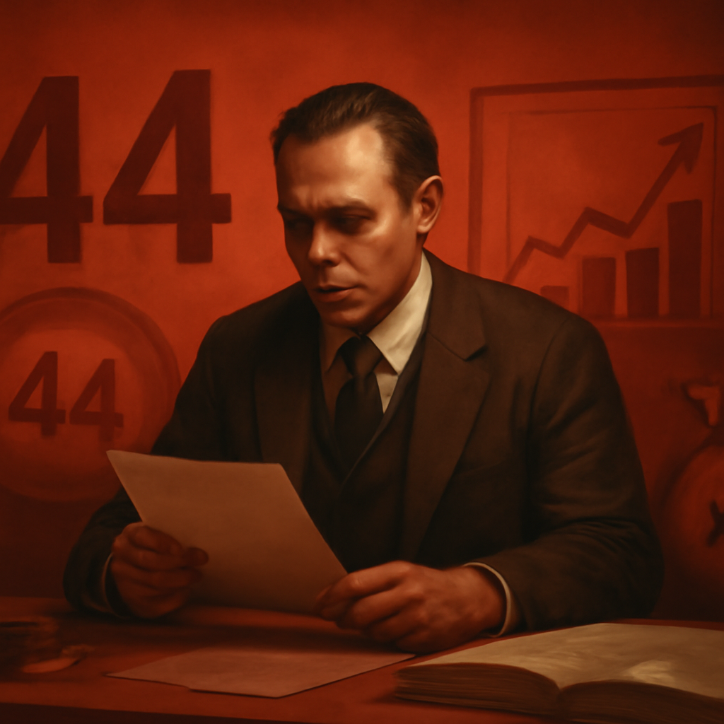 Diagram illustrating the installation steps for the 44 Lottery app.