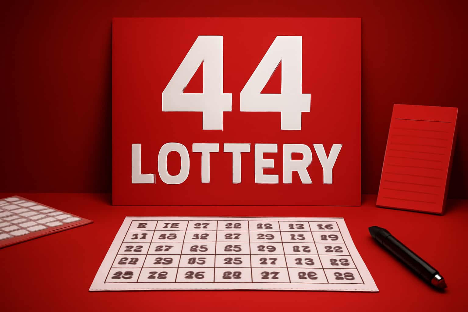 An informational graphic displaying the latest updates related to 44 Lottery features and services.