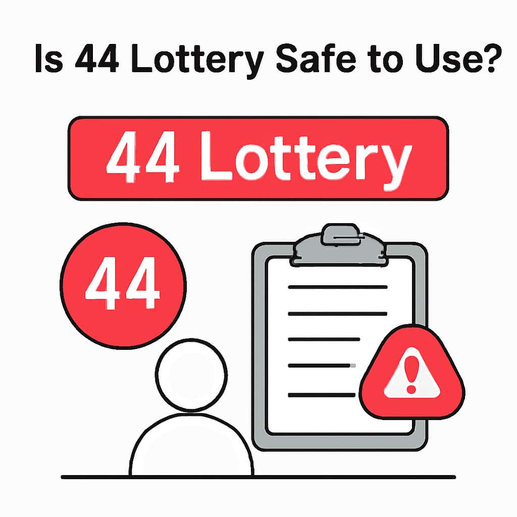 Illustration detailing safety measures of 44 Lottery.
