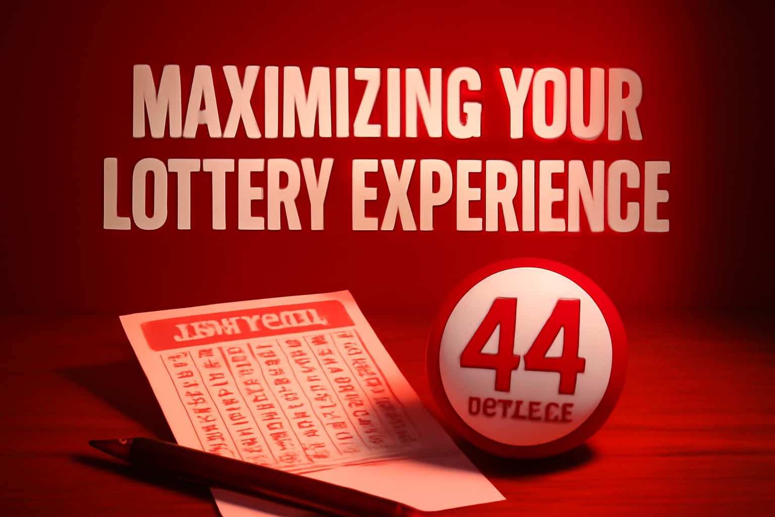 Informative scene related to enhancing your experience with the 44 Lottery platform.