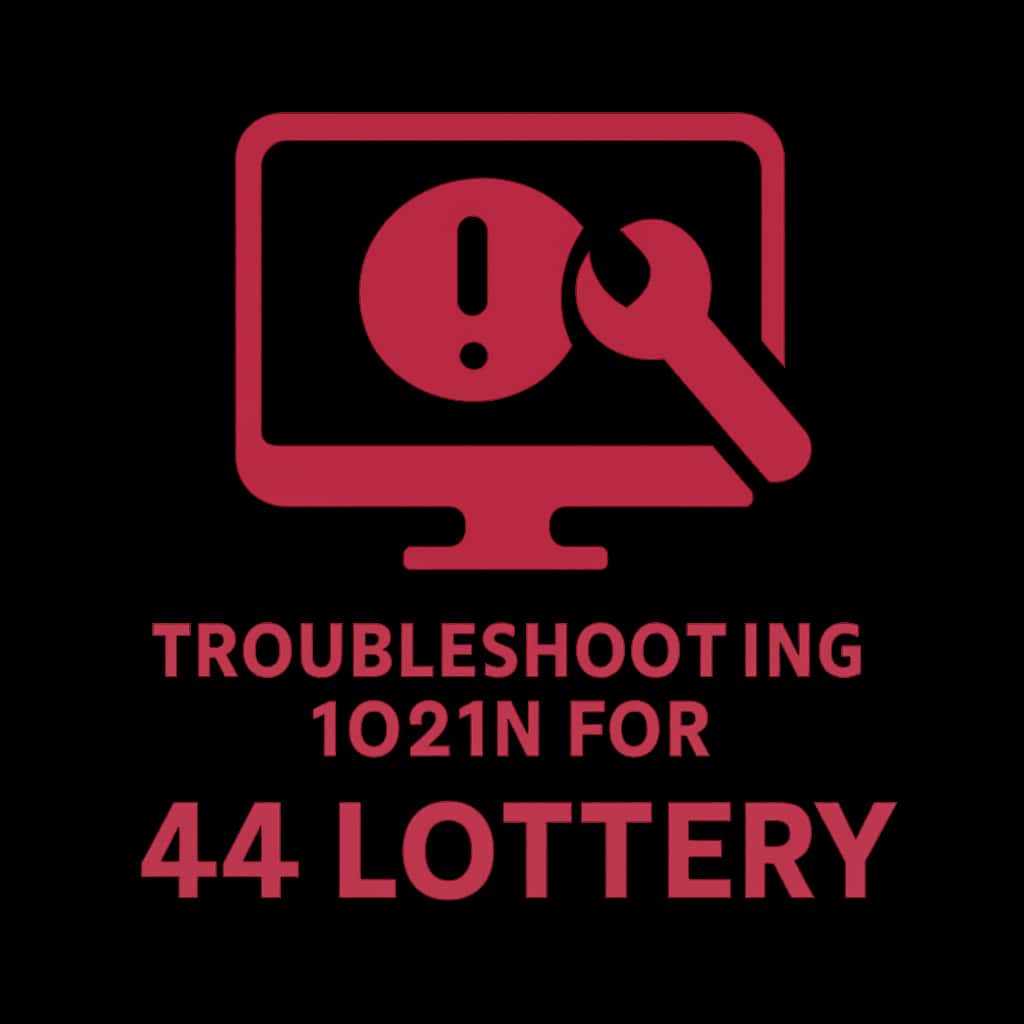A badge representing help for 44 Lottery login issues.