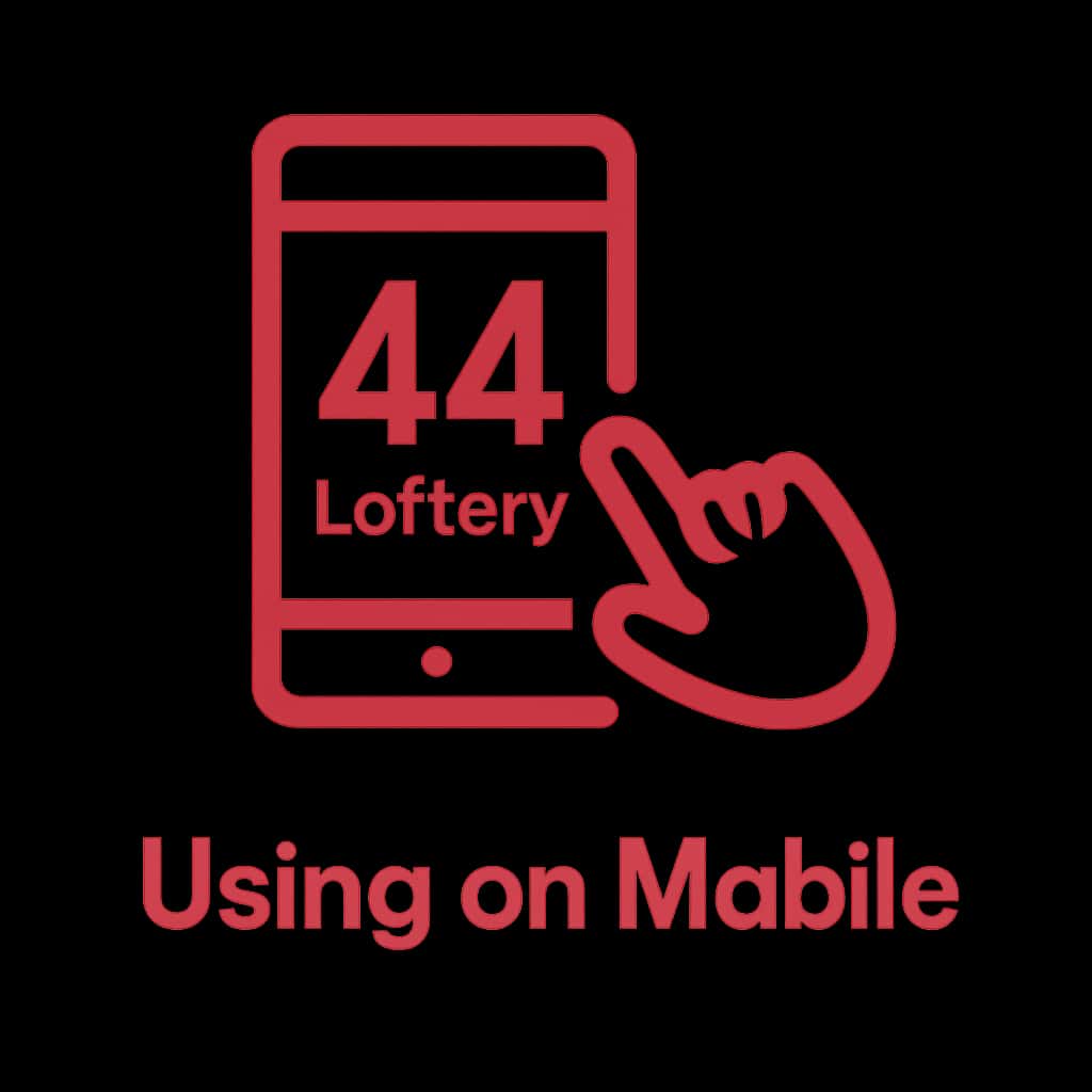 Icon representing mobile access to 44 Lottery.